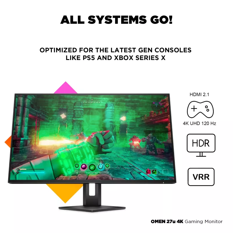 Monitor HP OMEN 27u 27 collas 4K Ultra HD LCD 3840 x 2160