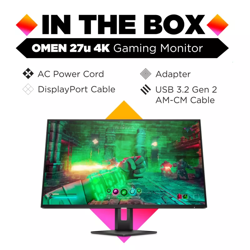 Monitor HP OMEN 27u 27 collas 4K Ultra HD LCD 3840 x 2160