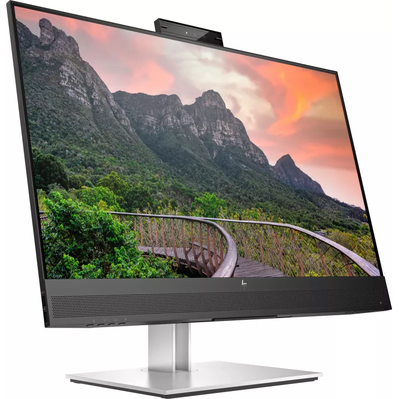 HP E27m G4 QHD USB-C konferenču monitors, 68,6 cm (27 collas), 2560 x 1440 pikseļi, Quad HD, LCD, 5 ms, melns, sudrabains