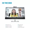 HP E27m G4 QHD USB-C konferenču monitors, 68,6 cm (27 collas), 2560 x 1440 pikseļi, Quad HD, LCD, 5 ms, melns, sudrabains