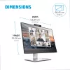 HP E24m G4 FHD USB-C konferenču monitors, 60,5 cm (23,8 collas), 1920 x 1080 pikseļi, Full HD, LCD, 5 ms, melns, sudraba