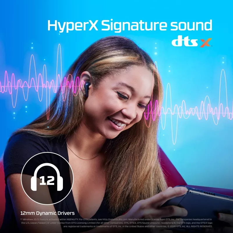 HyperX Cloud MIX Buds bezvadu austiņas (melnas)