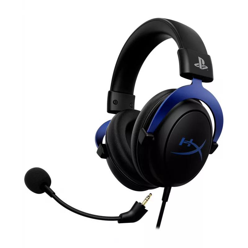 HyperX Cloud - Spēļu austiņas - PS5-PS4 (melnas-zilas)
