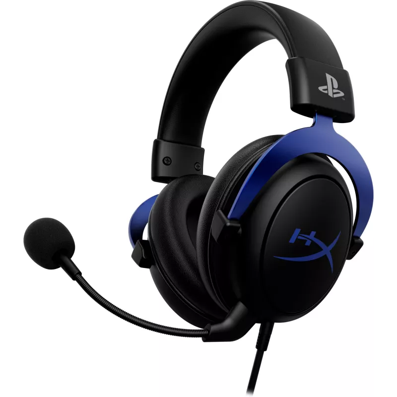 HyperX Cloud - Spēļu austiņas - PS5-PS4 (melnas-zilas)