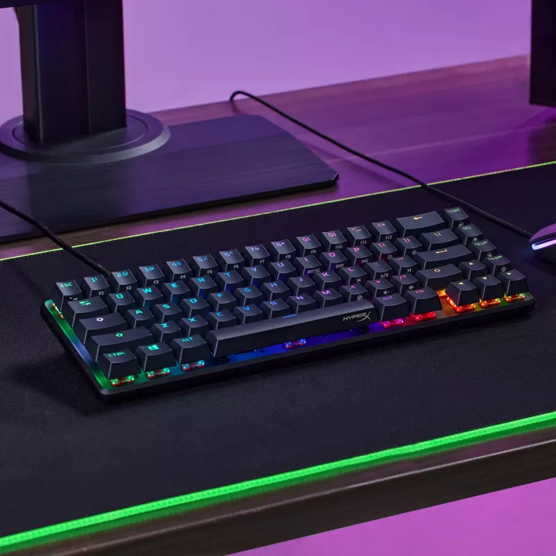 HyperX Alloy Origins 65 - mehāniskā spēļu tastatūra - HX Aqua (US izkārtojums)