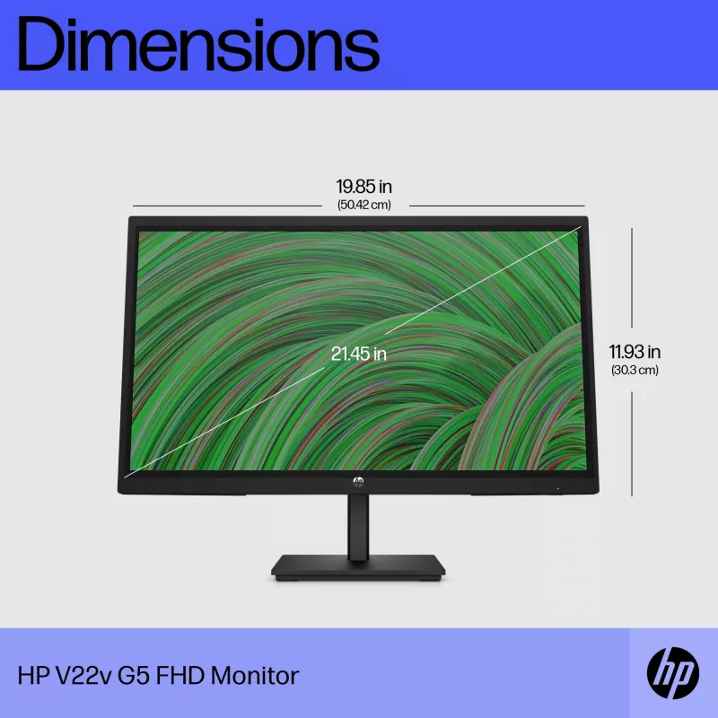 Monitors HP V22v G5 21,4 collas Full HD 1920 x 1080