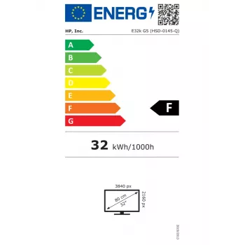 Monitors HP E32k G5 31,5 collas 4K Ultra HD 3840 x 2160 pikseļi