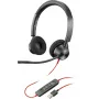 HP Poly Poly Melnswire 3320 USB-A austiņas, vadu, birojam/zvanu centram, 130 g, austiņas, melna