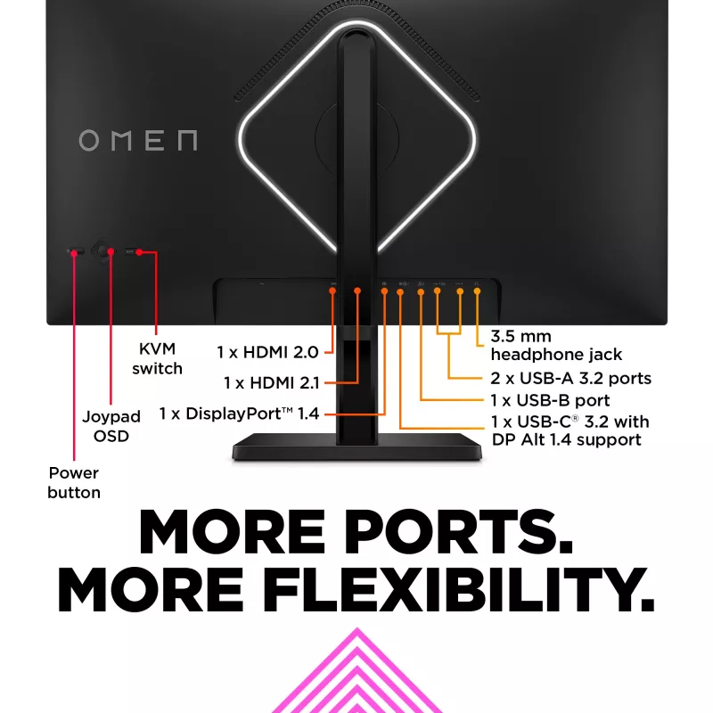 OMEN by HP 27 collu UHD 144Hz spēļu monitors - OMEN 27k