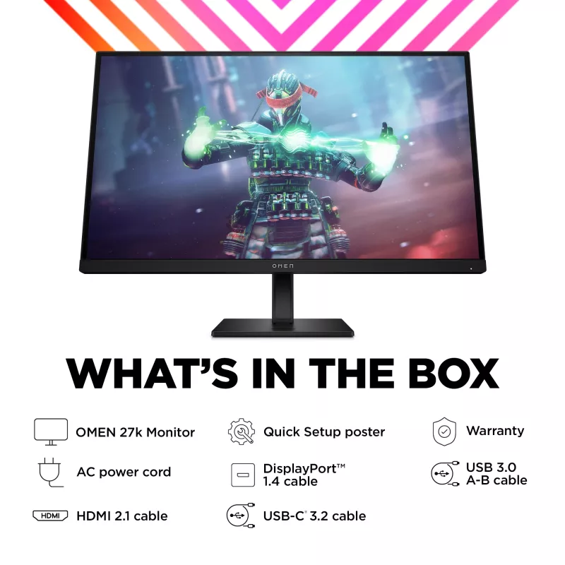 OMEN by HP 27 collu UHD 144Hz spēļu monitors - OMEN 27k