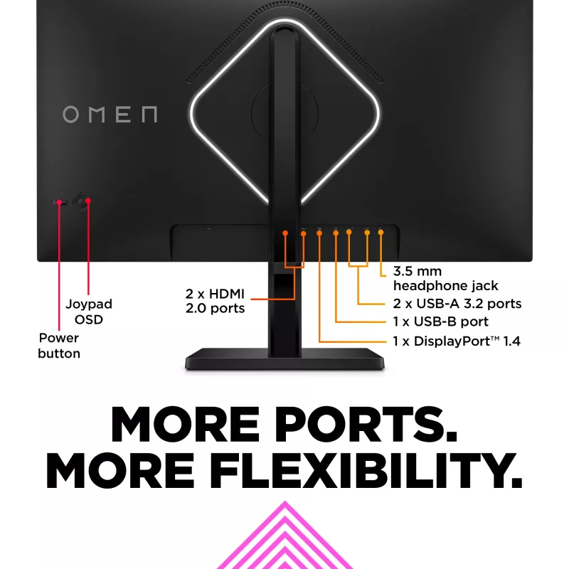 OMEN by HP 27 collu QHD 240 Hz spēļu monitors - OMEN 27qs