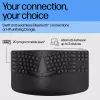 HP 965 Ergonomiskā bezvadu tastatūra, pilna izmēra (100%), bezvadu, RF + Bluetooth, membrāna, melna