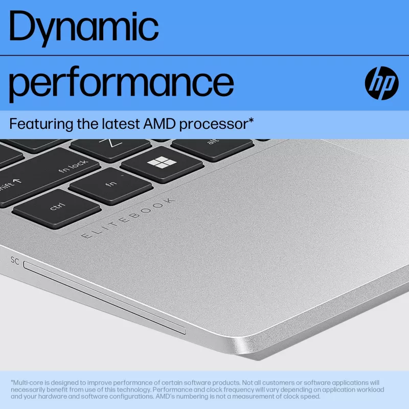 HP EliteBook 645 G10 AMD Ryzen™ 5 7530U klēpjdators 35,6 cm (14 collas) Full HD 8 GB DDR4-SDRAM 256 GB SSD Wi-Fi 6E (802.11ax) Windows 11 Pro sudrabains