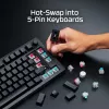 Lineārs mehāniskās tastatūras slēdzis KINGSTON HyperX 85U07AA 45 g aktivizācijas spēks