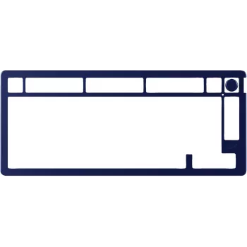 Mehāniskā tastatūra KINGSTON HyperX Alloy Rise 75 Top Plate Navy Blue (modelis 85U15AA)