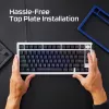 Mehāniskā tastatūra KINGSTON HyperX Alloy Rise 75 Top Plate Navy Blue (modelis 85U15AA)