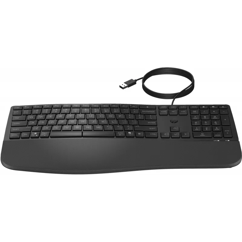 Vadu pilna izmēra tastatūra HP 485 Comfort ar USB savienojumu un 23 programmējamām pogām