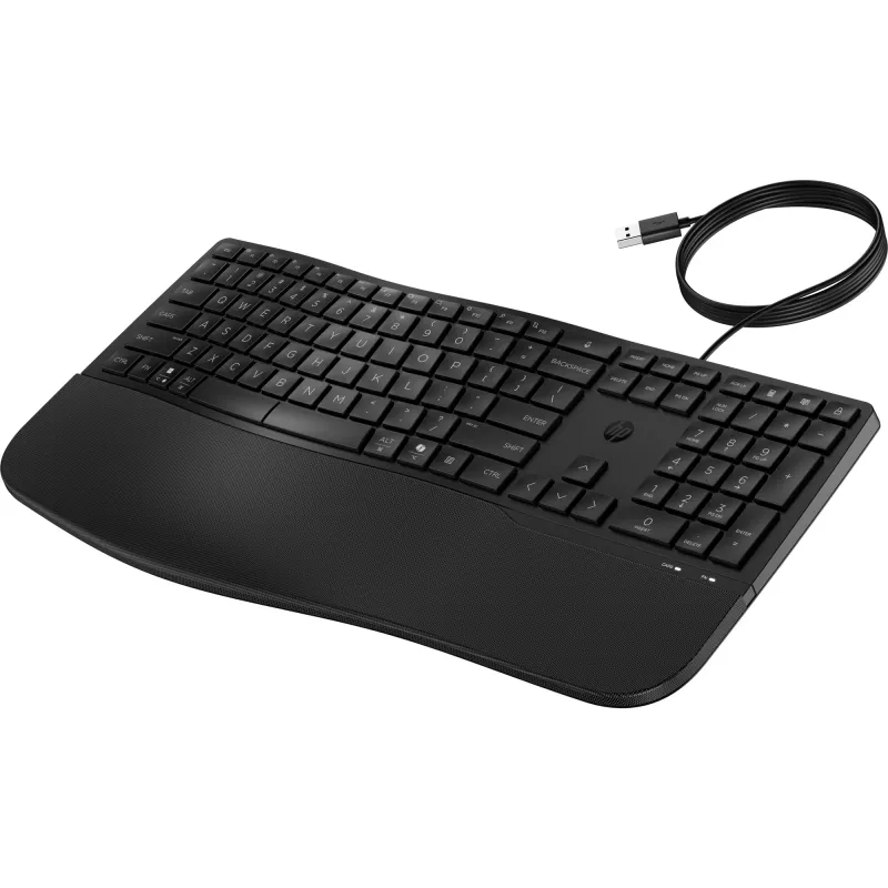 Vadu pilna izmēra tastatūra HP 485 Comfort ar USB savienojumu un 23 programmējamām pogām