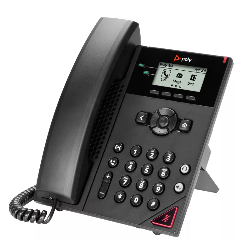 HP Poly VVX 150 2 līniju IP tālrunis ar PoE atbalstu, 300 g, Ķīna, Meksika, 357 kg