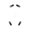 Peles pēdiņas HP HyperX Glass Skates, PTFE uz rūdīta stikla, 7,7×21,2×0,8 mm, balta (pāris)