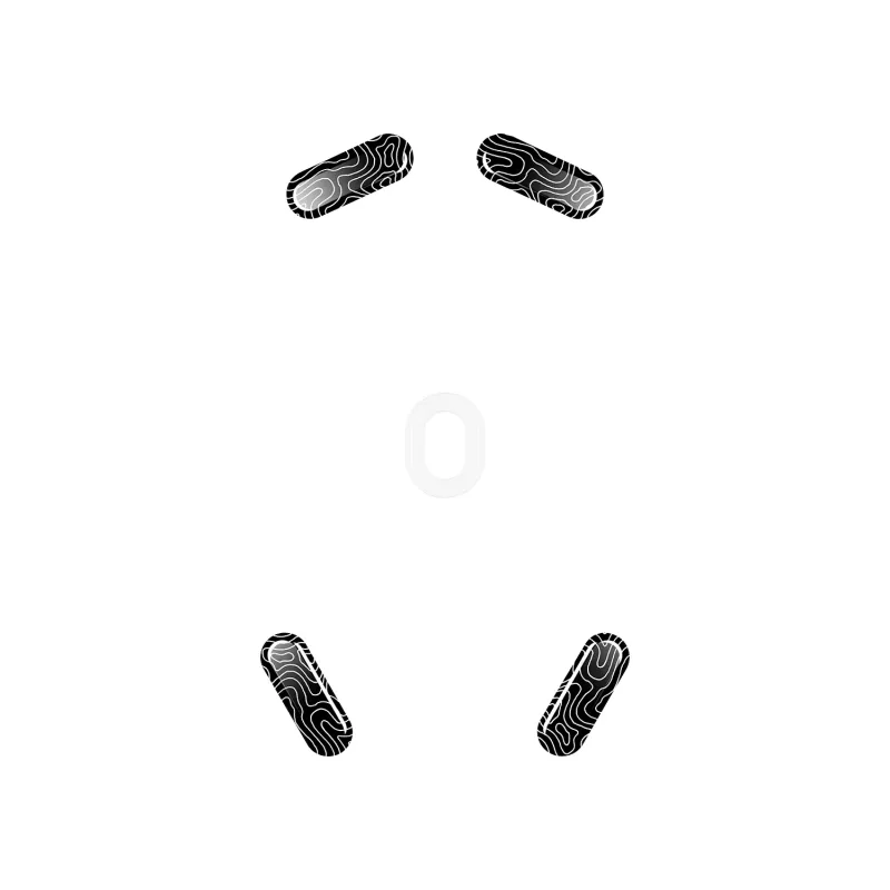 Peles pēdiņas HP HyperX Glass Skates, PTFE uz rūdīta stikla, 7,7×21,2×0,8 mm, balta (pāris)