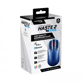 Bezvadu spēļu pele HP HyperX Pulsefire Haste 2 S Navy 64g Li-Ion