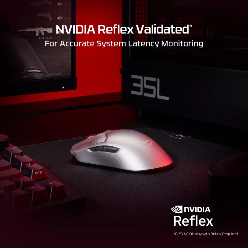HyperX Pulsefire Haste 2 S Silver bezvadu spēļu pele
