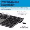 HP 720 Multi-Device Rechargeable Wireless tastatūra, Full-size (100%), Wireless, USB + Bluetooth, Mechanical, QWERTY, Melns
