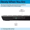 HP 720 Multi-Device Rechargeable Wireless tastatūra, Full-size (100%), Wireless, USB + Bluetooth, Mechanical, QWERTY, Melns