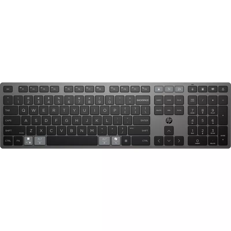 Bezvadu uzlādējama pilna izmēra QWERTY tastatūra HP 725 — modelis 9T5B2AA#UUW