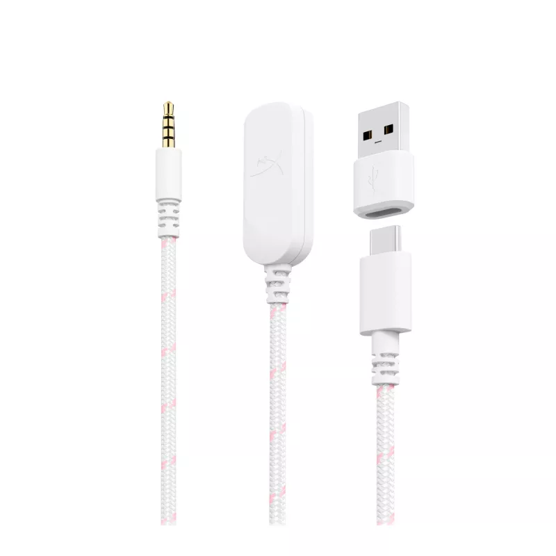HyperX Cloud III - spēļu austiņas (balta/rozā)