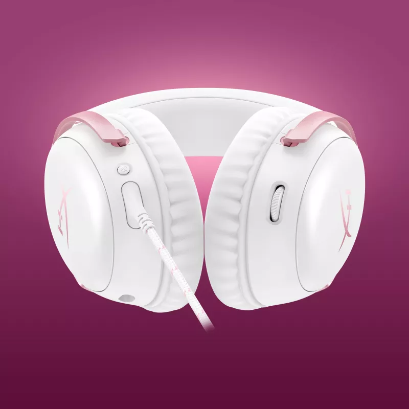 HyperX Cloud III - spēļu austiņas (balta/rozā)