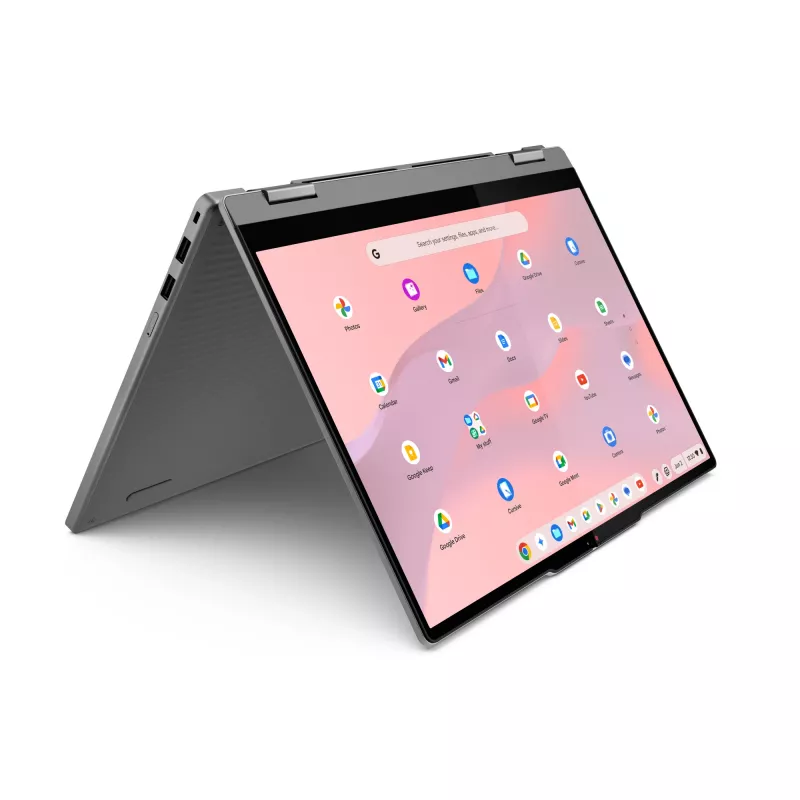 Lenovo Chrome 2in1 14IRU10 Intel Core 5 120U Chromebook 35.6 cm (14 collas) Skārienjūtīgs WUXGA 8 GB LPDDR5-SDRAM 128 GB UFS Wi-Fi 6E (802.11ax) ChromeOS angļu Pelēks