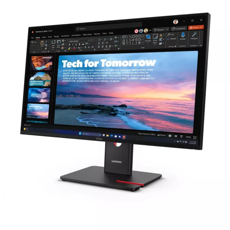 Monitors Lenovo ThinkVision T27QD-40 27 collas Wide Quad HD LED 2560 x 1440