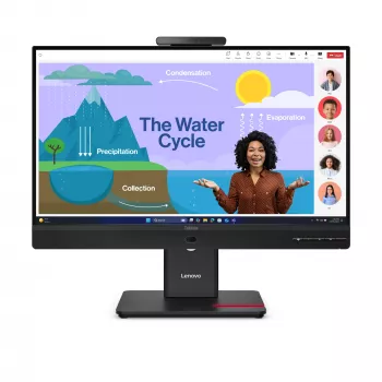 Lenovo ThinkVision T24D-4v monitors, 60,5 cm (23,8 collas), 1920 x 1080 pikseļi, Full HD, LED, 6 ms, melns