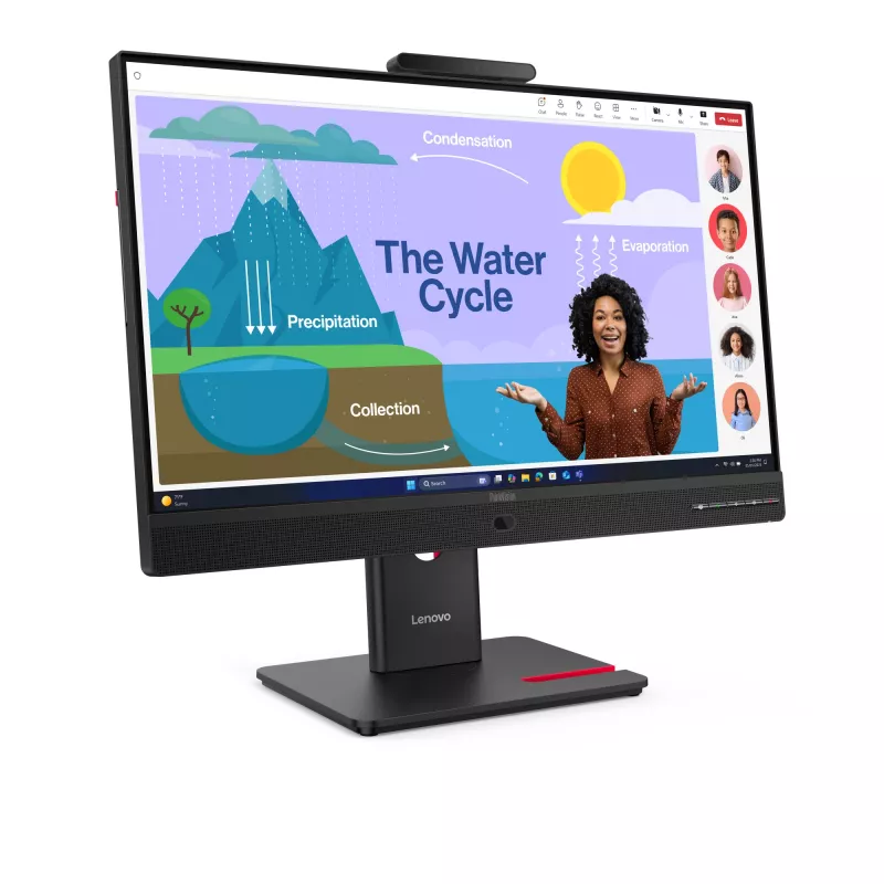 Lenovo ThinkVision T24D-4v monitors, 60,5 cm (23,8 collas), 1920 x 1080 pikseļi, Full HD, LED, 6 ms, melns