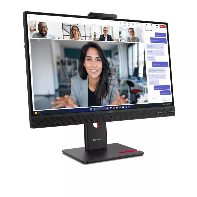 Lenovo ThinkVision T24-4v monitors, 60,5 cm (23,8 collas), 1920 x 1080 pikseļi, Full HD, LED, 6 ms, melns
