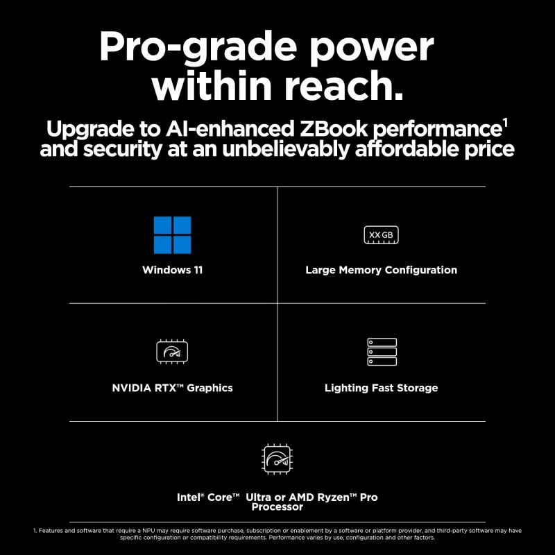 HP ZBook Power G11 A AMD Ryzen™ 7 8845HS Mobilā darbstacija 40,6 cm (16 collas) WUXGA 32 GB DDR5-SDRAM 1 TB SSD NVIDIA RTX A1000 Wi-Fi 6E (802.11ax) Windows 11 Pro AI Workstation, AI PC Pelēks