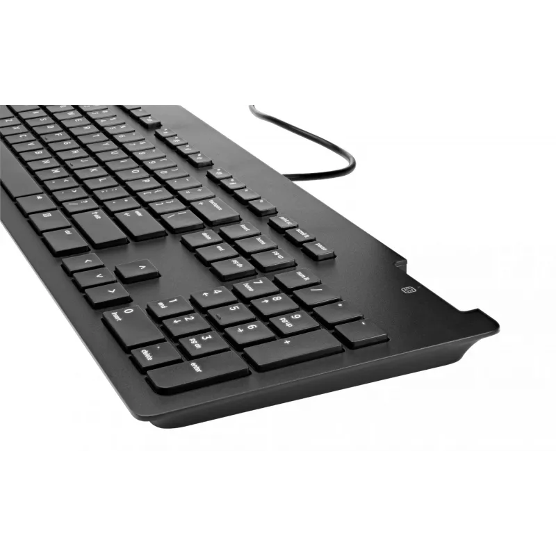 HP Business plāns v2 Smartcard tastatūra, pilnizmēra (100%), vadu, USB, melna