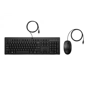 HP 225 vadu pele un tastatūra G2 Beļģijas – angļu lokalizācija AZERTY BE – pele – AZERTY tastatūra, iekļauta pele, birojam, USB, melna