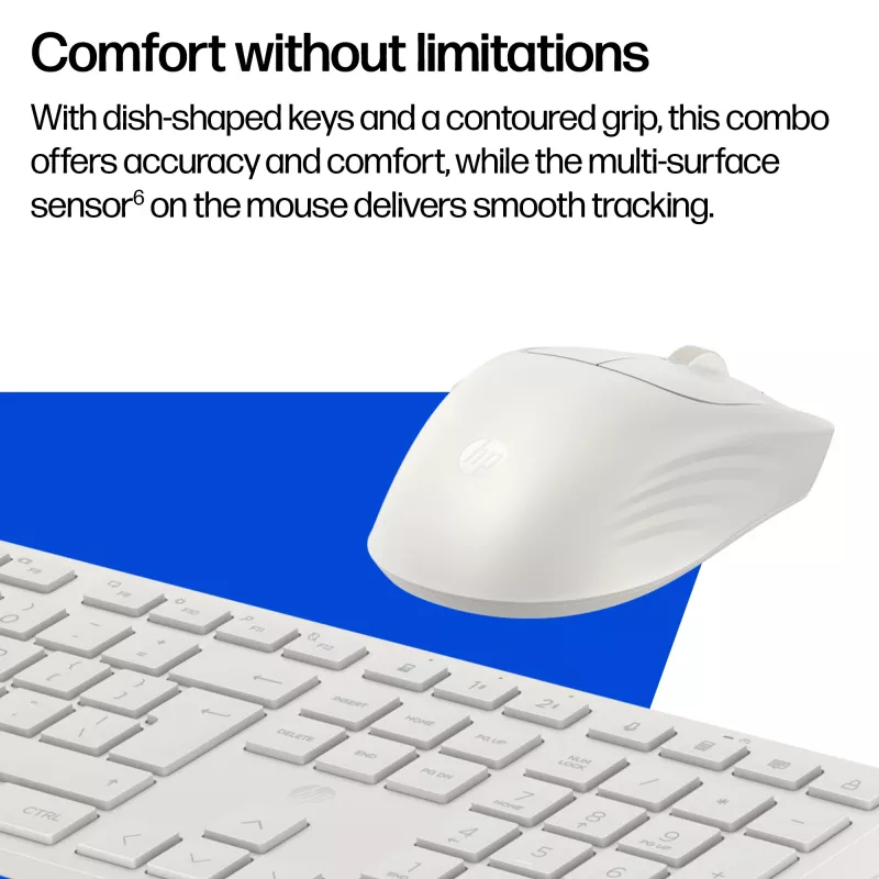 Tastatūras un peles komplekts HP 495C — Pilna izmēra bezvadu tastatūra, vairāku ierīču pele, USB/RF/Bluetooth, melna