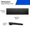 HP 495K vairāku ierīču divrežīmu tastatūra, pilna izmēra (100%), bezvadu, USB + Bluetooth, melna
