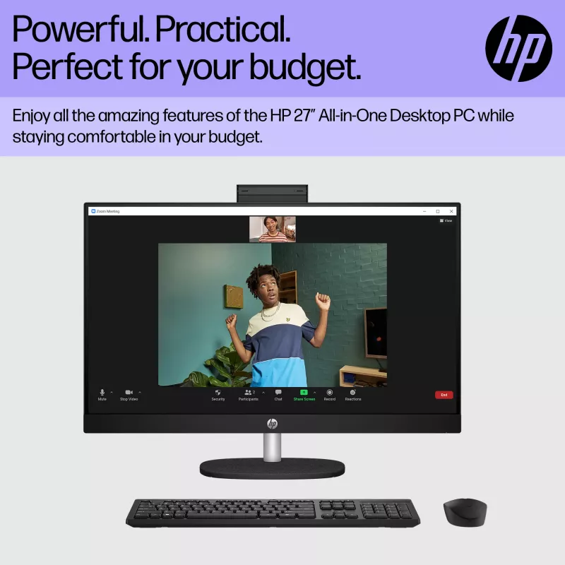 HP All-in-One 27-cr0048na Intel® Core™ i7 i7-1355U 68.6 cm (27 collas) 1920 x 1080 pikseļi Viss-vienā dators 8 GB DDR4-SDRAM 1 TB SSD Windows 11 Home Wi-Fi 6 (802.11ax) Balts