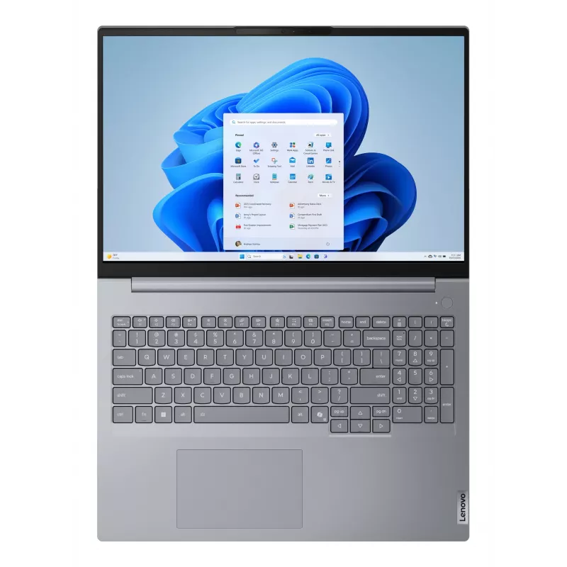 Lenovo ThinkBook 16 G8 IAL klēpjdators — Intel Core Ultra 5 135H, 16 collu WUXGA, 16 GB DDR5, 512 GB SSD, Windows 11 Pro, pelēks