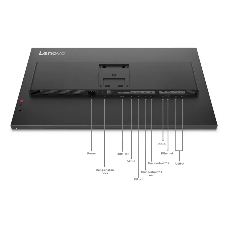 Monitor Lenovo ThinkVision P32UD-40 31.5 inch 4K UHD (3840×2160) IPS LCD, 6 ms, USB 3.2 Gen 2x2 centrmezgls, USB-C, VESA, regulējams augstumā