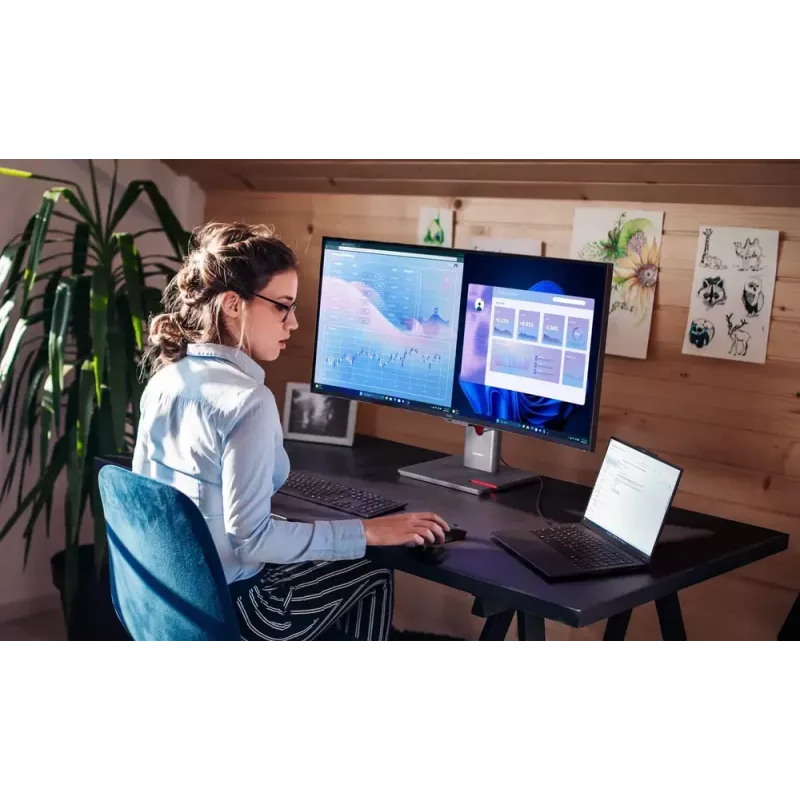 Monitors Lenovo ThinkVision P40WD-40 39,7 collas WUHD 5120x2160 LCD 21:9 6 ms USB centrmezgls Skaļruņi Augstumā regulējams VESA