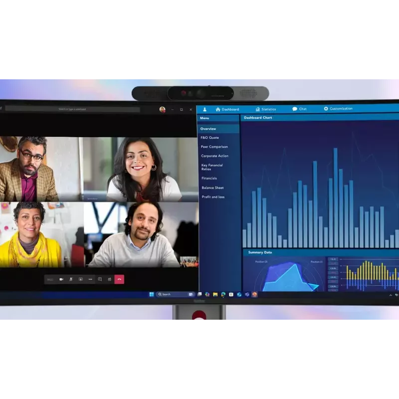 Monitors Lenovo ThinkVision P40WD-40 39,7 collas WUHD 5120x2160 LCD 21:9 6 ms USB centrmezgls Skaļruņi Augstumā regulējams VESA