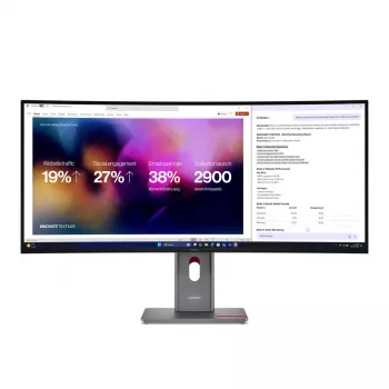 Monitors Lenovo ThinkVision P40WD-40 39,7 collas WUHD 5120x2160 LCD 21:9 6 ms USB centrmezgls Skaļruņi Augstumā regulējams VESA