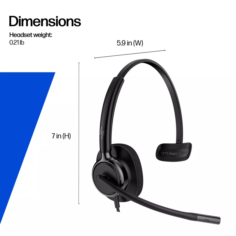 HP Poly Mission 425 Stereo USB vadu austiņas