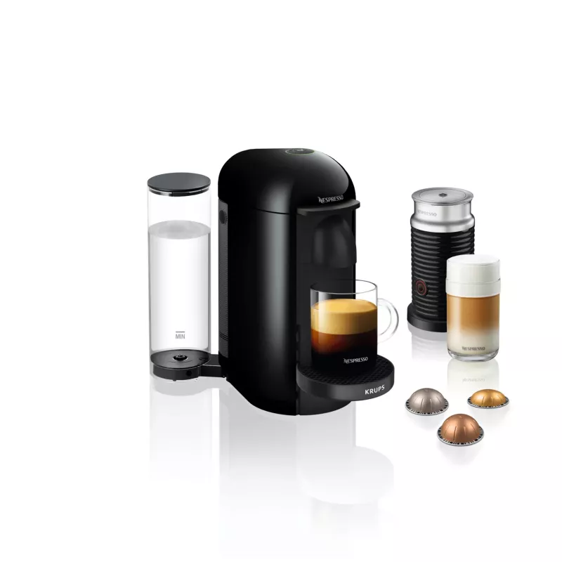 Espresso un kafijas kapsulu automāts KRUPS Nespresso Vertuo XN903810, melns